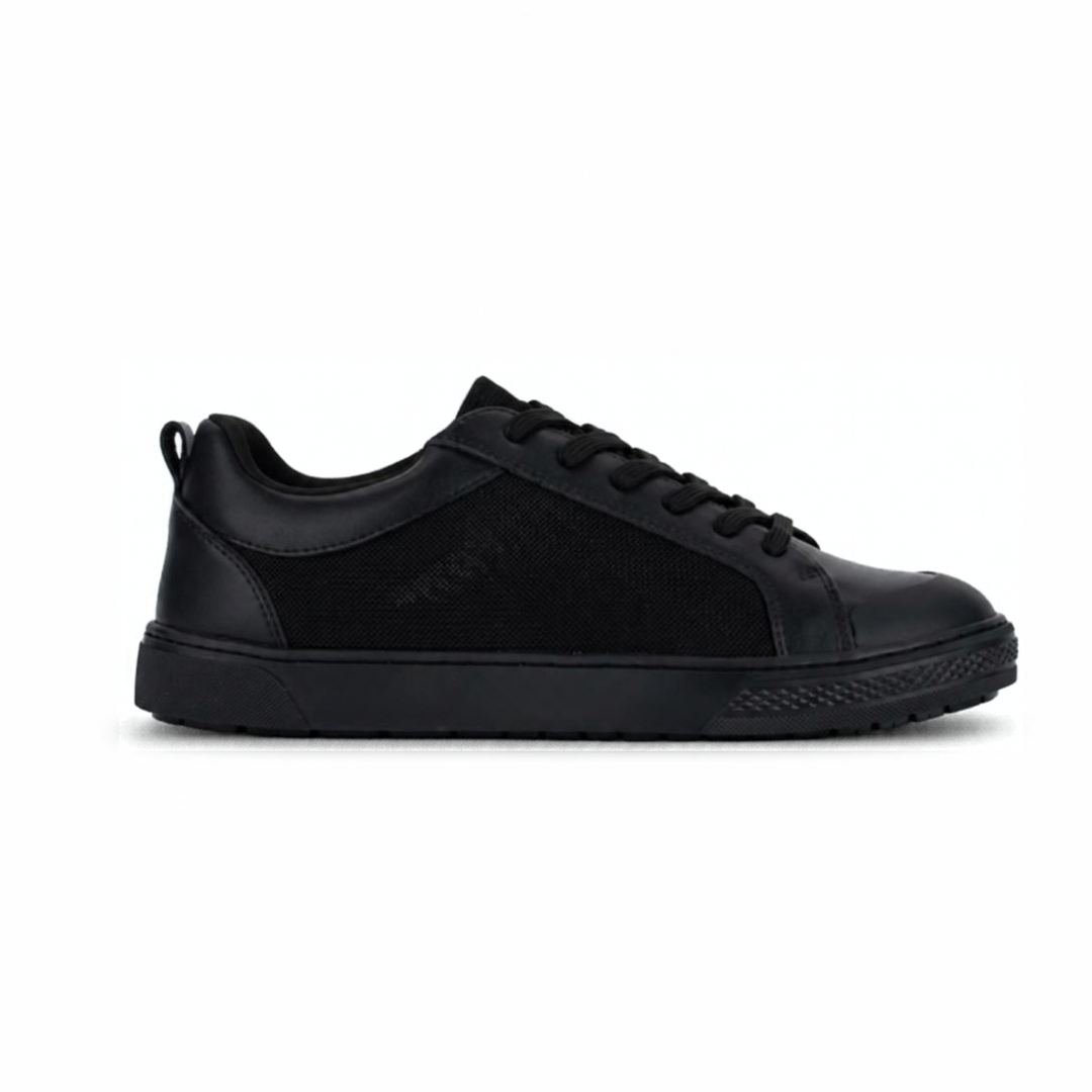 Resort : Recycled Leather Sneakers with mesh